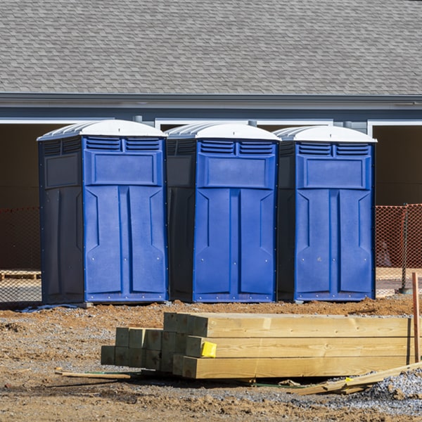 how often are the porta potties cleaned and serviced during a rental period in Sunbury Pennsylvania